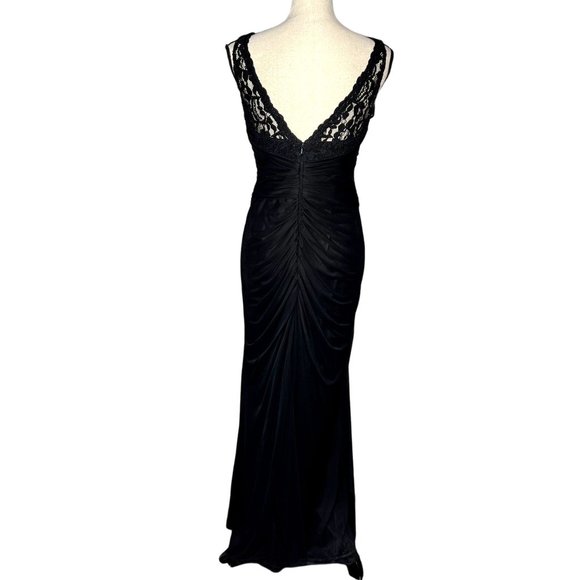 Davids Bridal Black Lace Dress Women's Size 10 - Picture 4 of 8